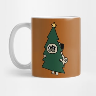 Christmas Pug Tree Mug